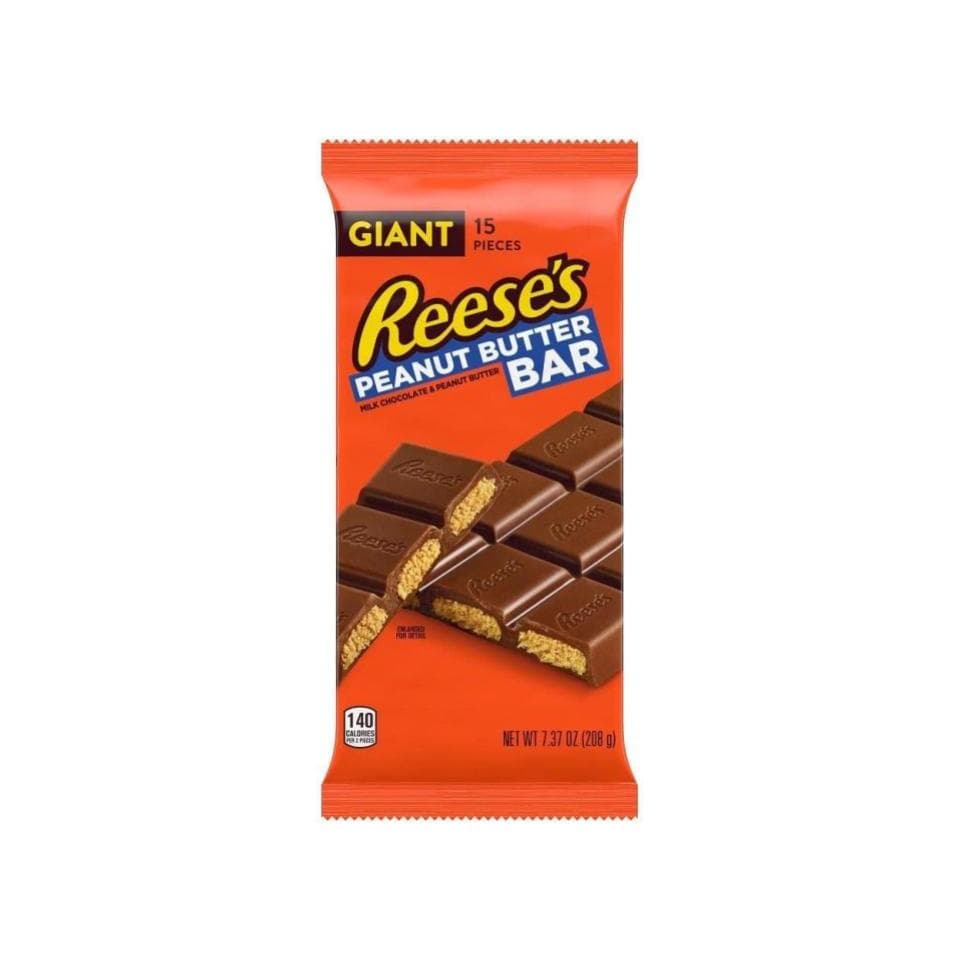 Barra Reese's Peanut Butter Bar Giant 208g - Importado EUA