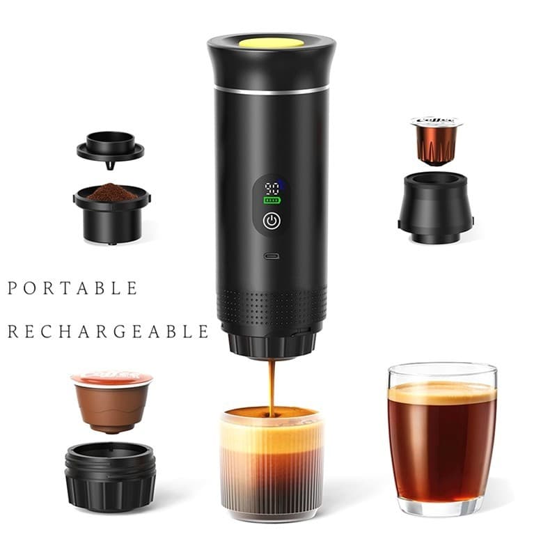 Máquina moedor De Café Para Carro , Expresso Elétrica Portátil , Viagem Com Auto aquecimento Acampamento , Cafeteira