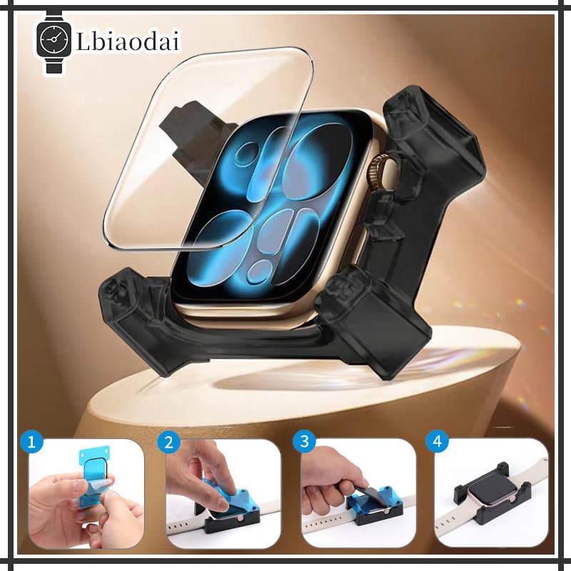 Kit 6 Película Protetora Com Vidro Para Relógio Smartwatch Apple Watch SE Ultra 3 2 49 46 42 45 41mm Series 11 10 9 8 7