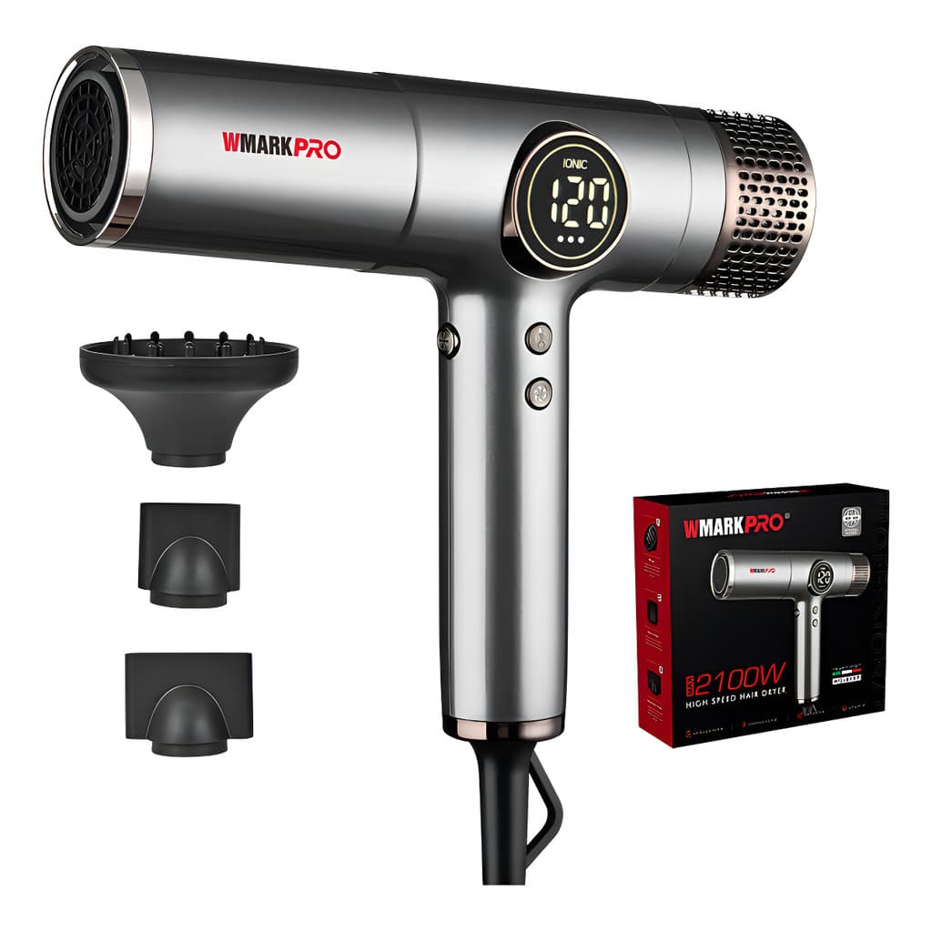 Secador Profissional Wmark Ng9117 Bivolt Alta Potência Secagem Rápida Cinza