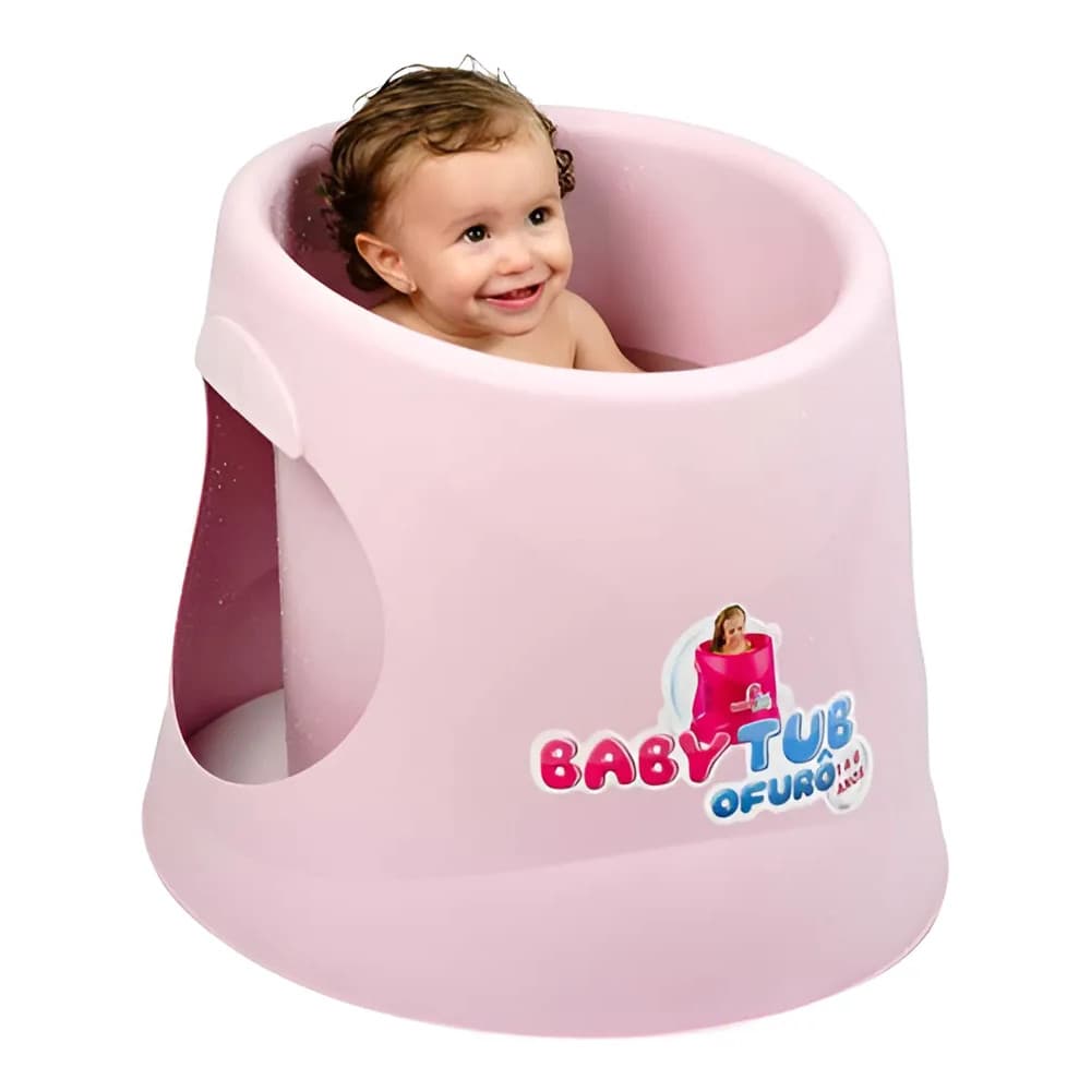 Banheira Ofurô Babytub De 1 A 6 Anos - Rosa Candy