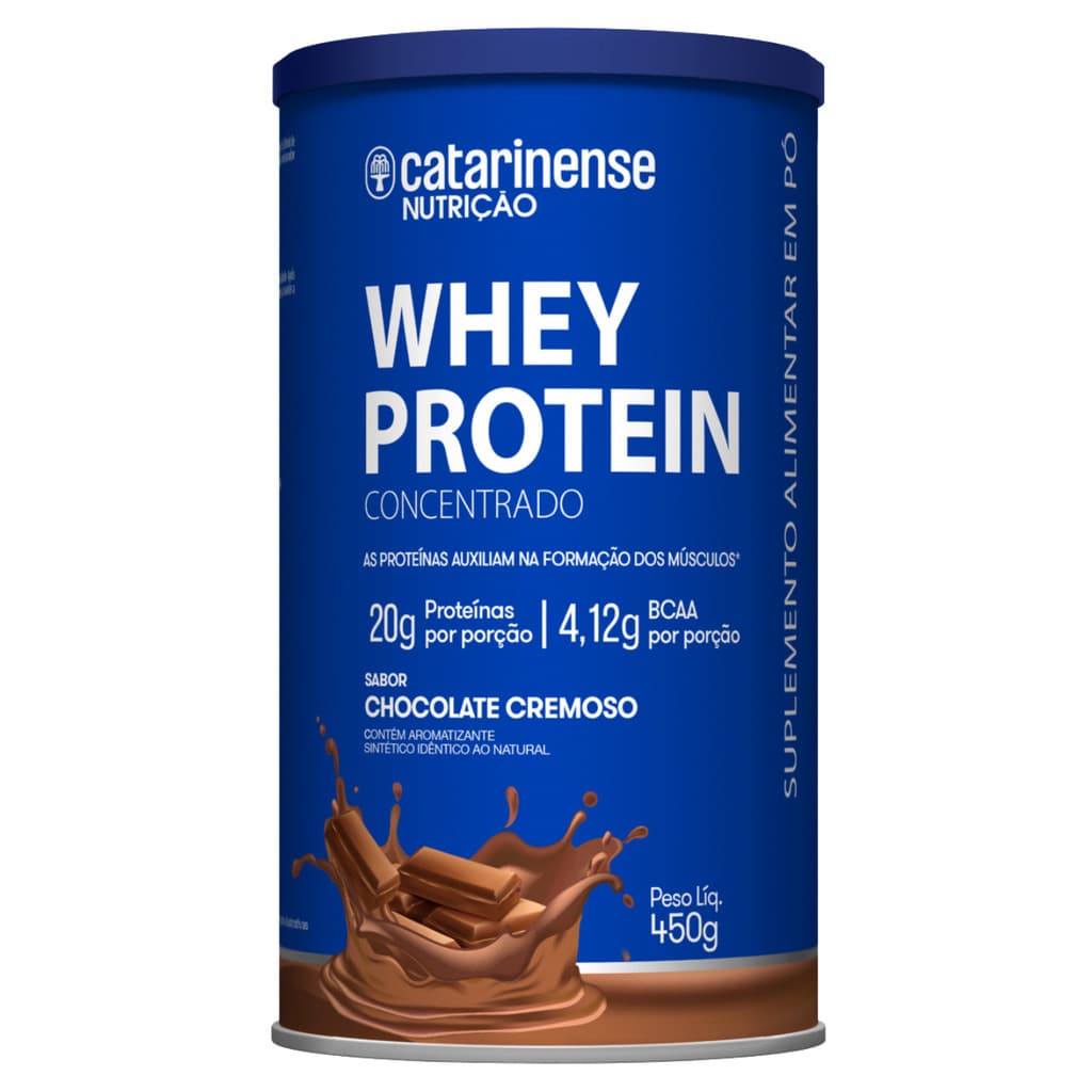 Whey Protein Concentrado Chocolate 450g- Catarinense