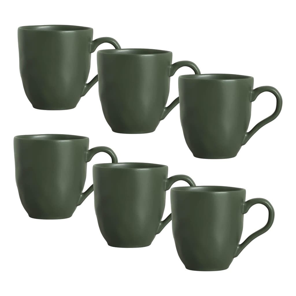 Jogo Com 6 Canecas Orgânico Leaf 273ml Porto Brasil