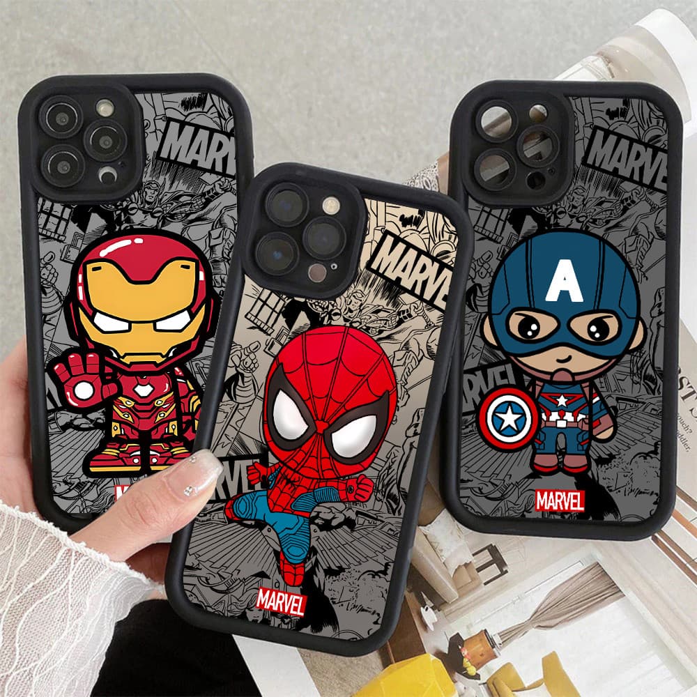 Capinha Para Redmi Note 14 Pro 13 12 11 10 9 8 14C 13C 12C 10C X7Pro Capa de celular com Heróis de desenho animado Case
