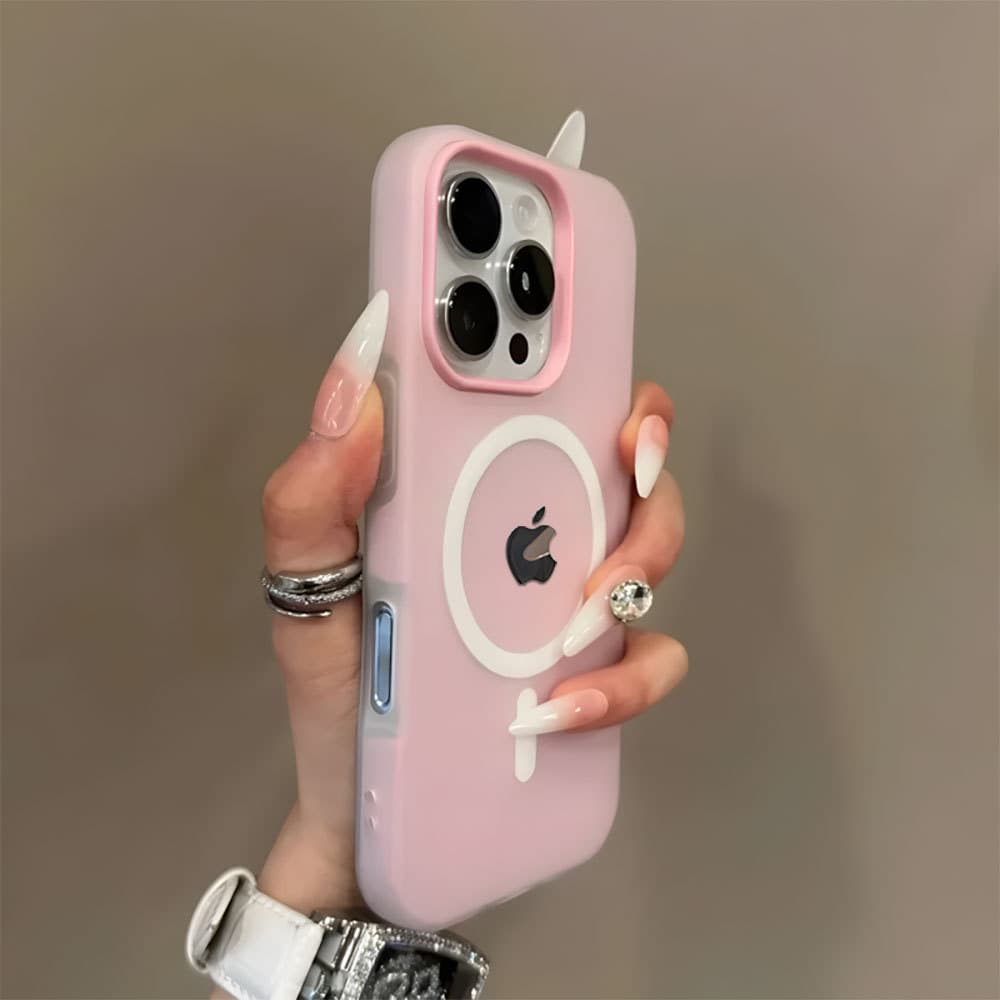 Capa Magnética Capinha Para iPhone 16 15 14 Plus 13 12 Pro Max 2 Em 1 Carga Sem Fio Fosco Silicone