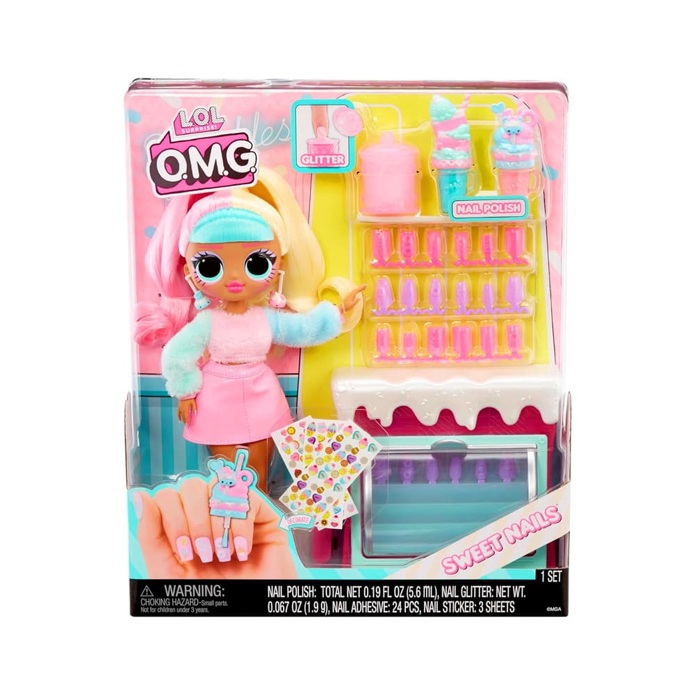 Boneca LOL Surprise O.M.G Conjunto Doce Esmalteria Articulada