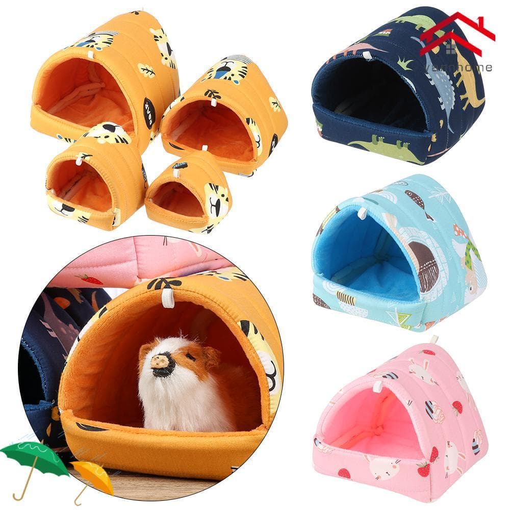 YANNHOME Cama De Dormir Para Animais Pequenos , Confortável , Fofa , Mini Gaiola , Coelho , Esquilo , Cobaia , Ninho