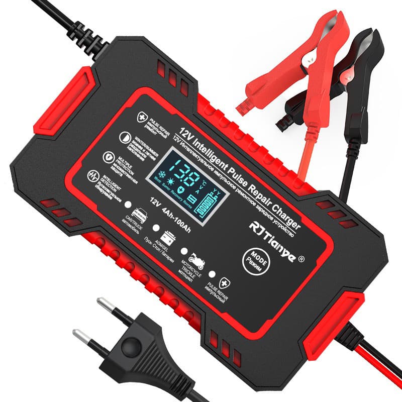 12V Carregador de bateria automotivo inteligente Display Digital Automático Energia Reparação  judy store