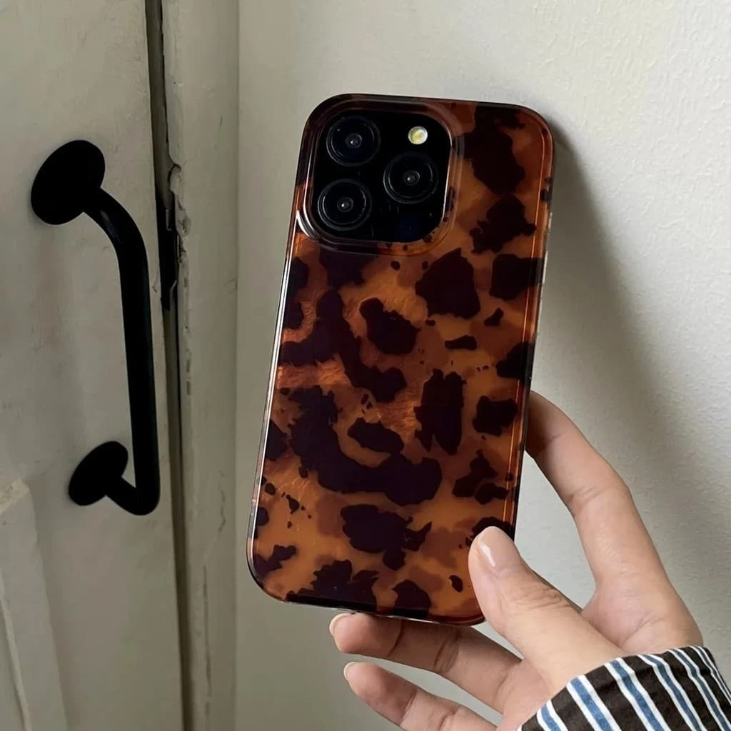 Capinha Capa Para iPhone 17 Ar 13 11 12 14 15 16 Plus Pro Max XR Leopardo Impressão Anti-Impacto Silicone