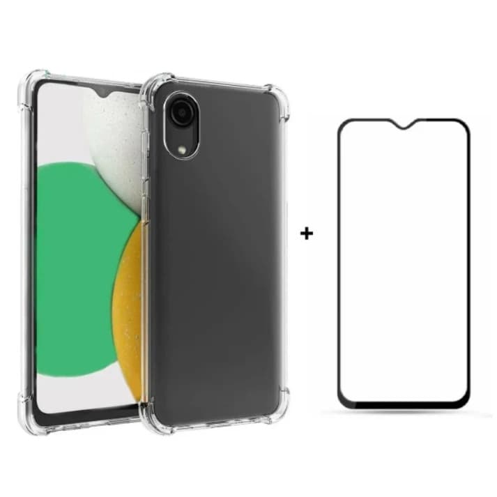 Capa Case Capinha Anti Impacto Para Galaxy A03 Core + Película 3D Vidro Temperado