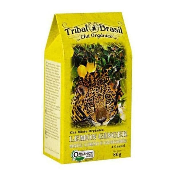 Chá Misto Orgânico Lemon Ginger Tribal - Caixa 80 g