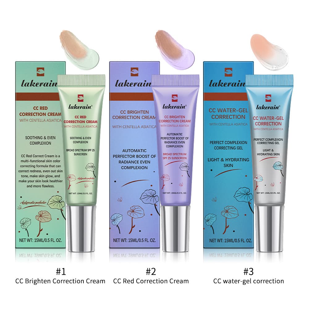 3 color CC Creme Mudança De Cor Base Líquida Centella Coreano Alta Cobertura Fundação Para Rosto Maquiagem