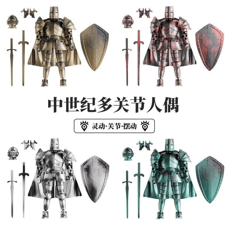 Nova Boneca Guerreiro Medieval Quinta Geração Brinquedo Robô Boneca Articulada Criativa Alívio de Estresse 40X8