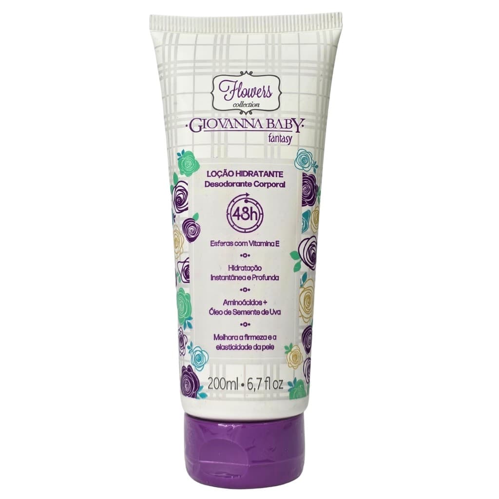 Loção Hidratante Corporal Fantasy 48h Vegano Giovanna Baby 200ml