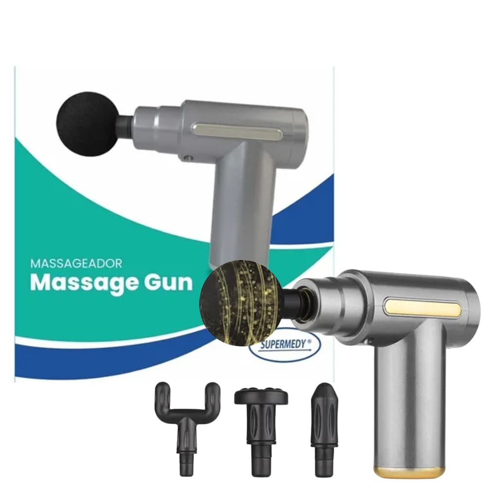Massageador Gun Supermedy Recuperação Muscular e Relaxamento