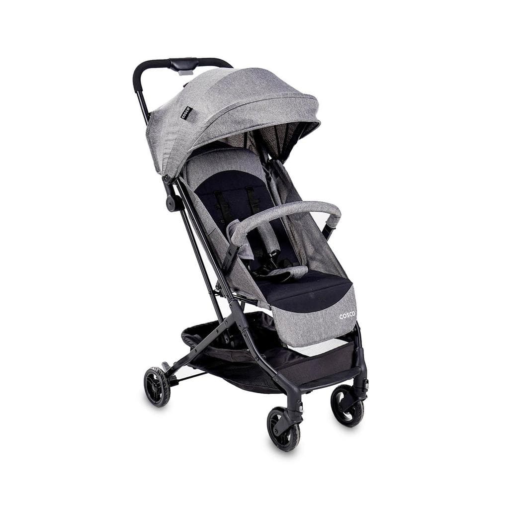 Carrinho de Bebê Cosco Kids Minny Fechamento Automático 0-15kg Cinza