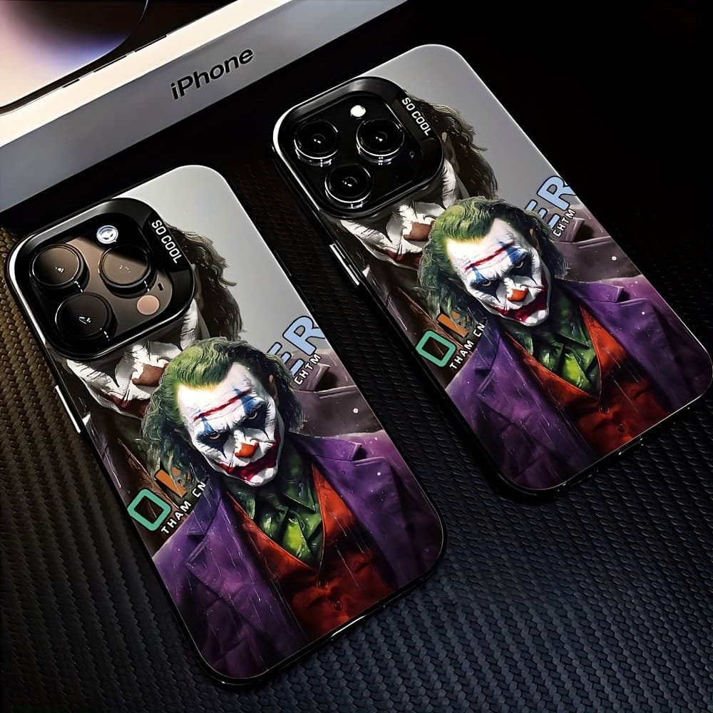 Anti-impacto silicone Capinha capa Fosco palhaço de horror para IPhone XR 11 12 13 14 15 16 17 PRO MAX 14 15 16 PLUS