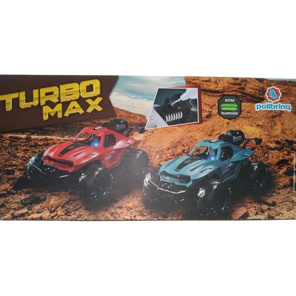 Carrinho Controle Remoto Turbo Max Solta Fumaça - Polibrinq
