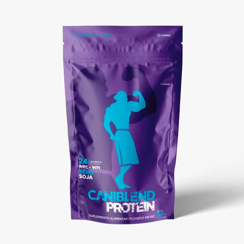 Whey Protein CaniBlend Protein 1.8kg Chocolate Branco Canibal Inc