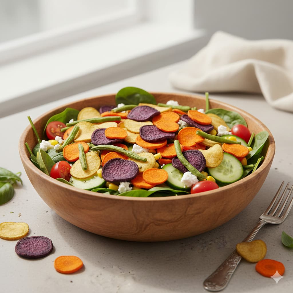 Mix de Vegetais Chips Desidratados Premium 250g, 500g e 750g | Crocante, Saudável e Sem Glúten