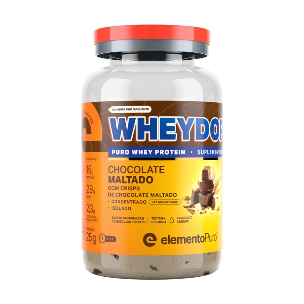Wheydop X - Whey Protein Monodose Chocolate Maltado 25g - Elemento Puro
