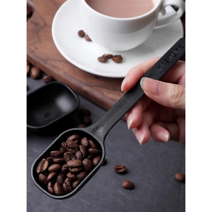 Colher de café Colher medidora de grãos de café Colher de aveia Cabo longo Leite em pó Material pequeno Gram Colher quan