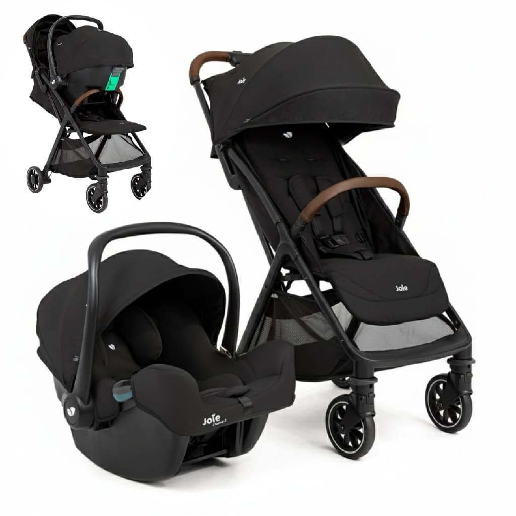 CARRINHO DE BEBÊ COM BEBÊ CONFORTO PACT PRO DUO TS CHUMBO SHALE JOIE