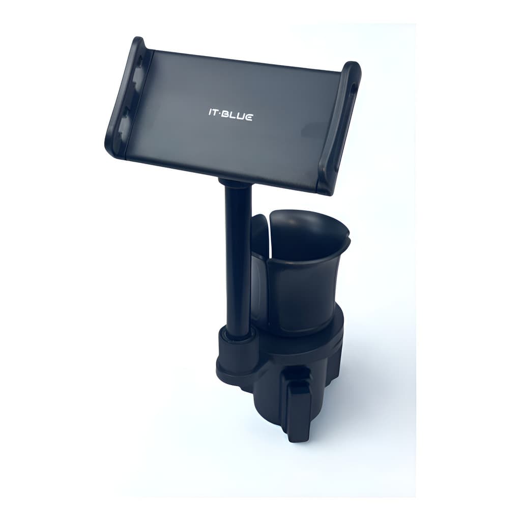 Suporte Tablet Carro Porta Copo 360o Ipad Celular Ideal Byd Preto