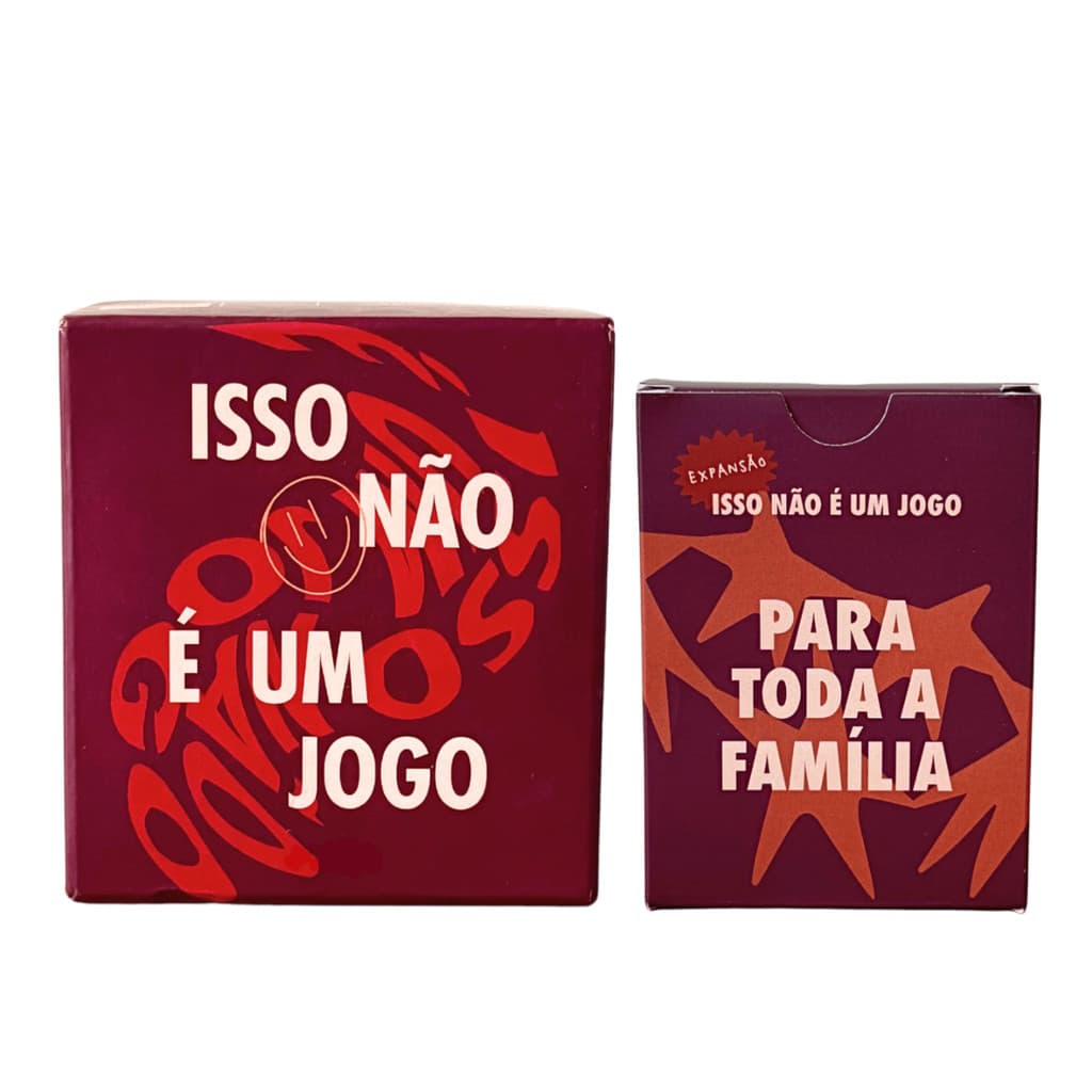 Isso (não) é um jogo + Expansão Para Toda a Familia Jogo de Cartas Conexão e Relacionamento
