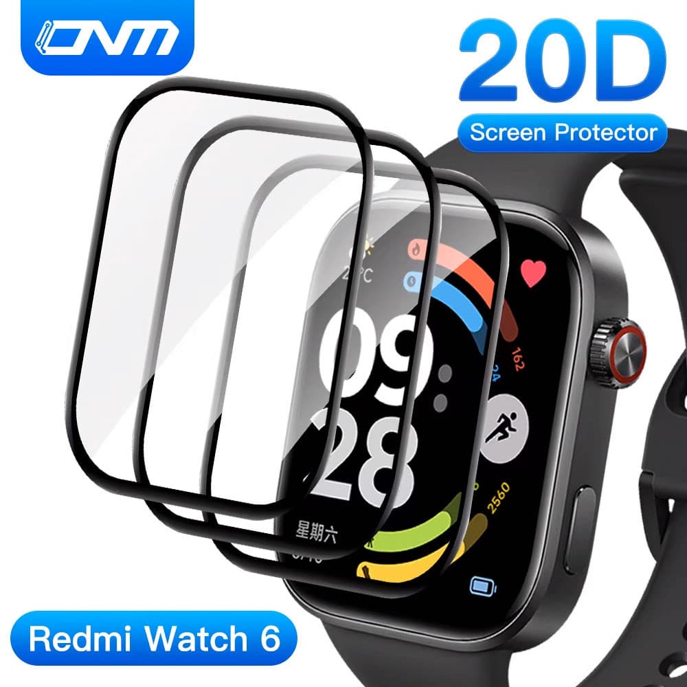 Película protetora de tela para Redmi Watch 6 - Película protetora transparente antiarranhões HD para Xiaomi Smartwatch