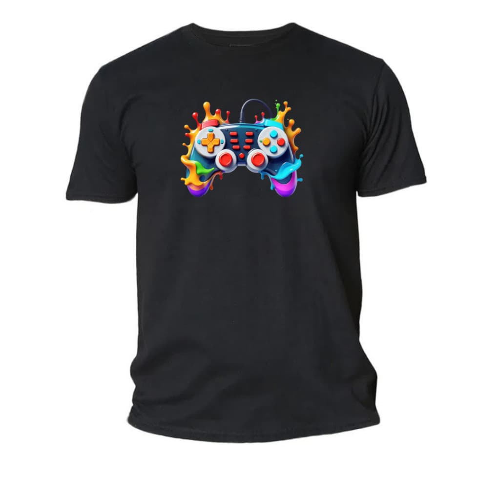 Camisa-Camiseta Videogame Controle T-shirt Básica Qualidade