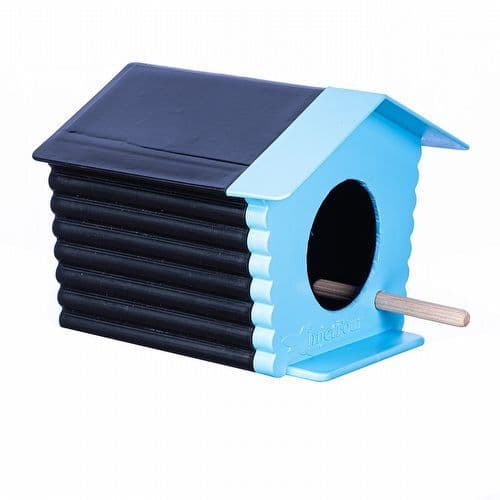 Casinha Passarinho Ar Livre - Preto e Azul