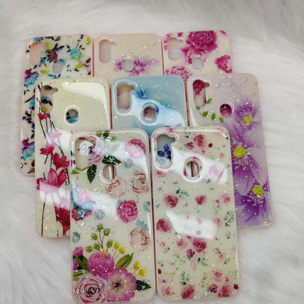 Capa Capinha de Celular Colorida brilho Para  Samsung Galaxy A01 Core A11 M11 A21s