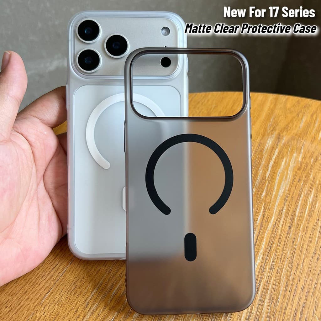 Capa De Telefone Magsafe Fina E Leve À Prova De Choque Para Iphone 17 Pro Max 16 15 14 13 12 Air Capa Rígida