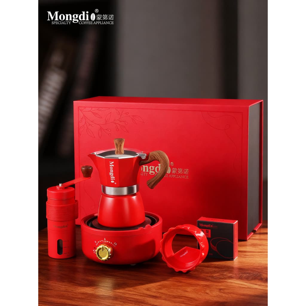 Mongdio Mongdio Caixa de presente para fazer cafeteira Máquina de café expresso Presente de aniversário Presente de casa