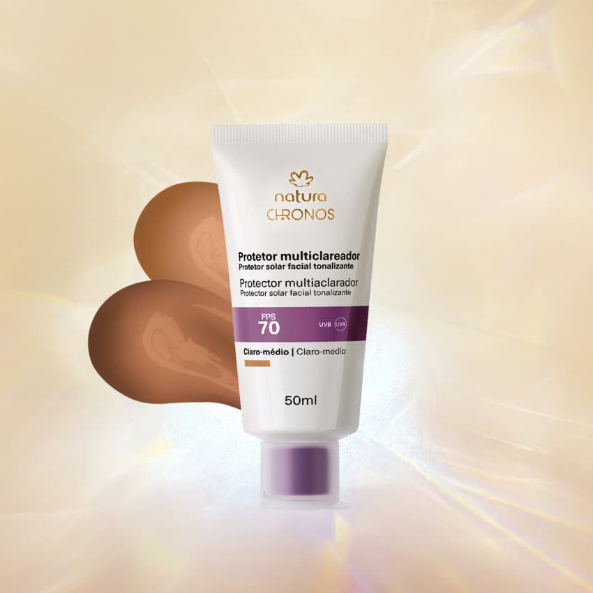 Protetor Multiclarificador FPS 70 50ml Chronos Derma Natura-50ml