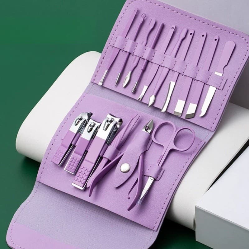 Kit Cortador De Unhas normal completo,Conjunto de Manicure e Pedicure com Alicate de Unha masculino