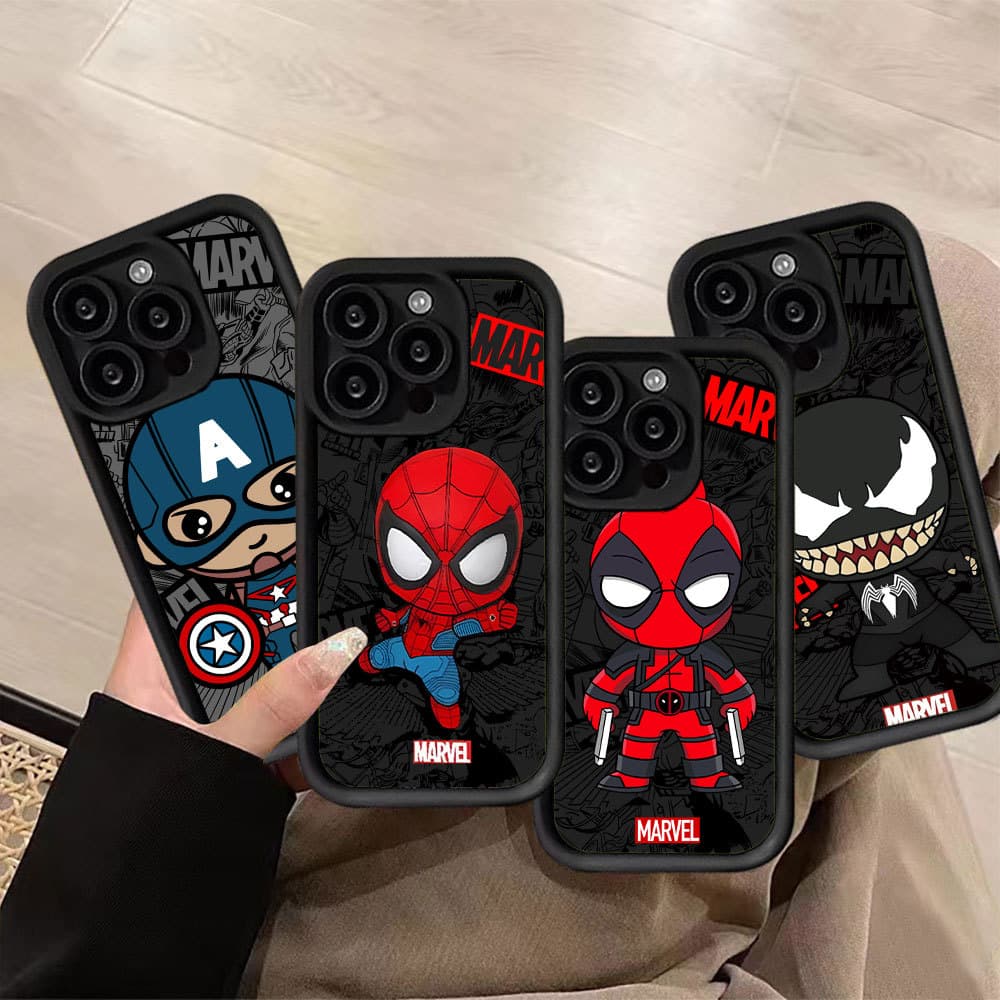 Capa Para Samsung A17 A07 A56 A36 A55 A54 A16 A15 A14 A05S A51 A52 A34 A35 A32 A13 Desenhos Animados De Super-Heróis Da 