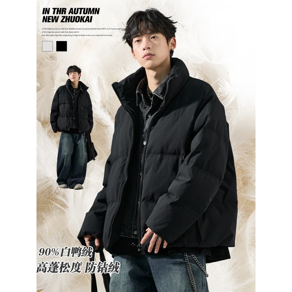 Tartaruga de volta para baixo jaqueta masculina inverno engrossado algodão jaqueta jaqueta de trabalho masculina jaqueta