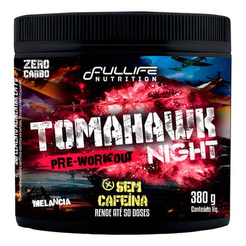 Pré Treino Sem Cafeína Tomahawk Night 380g Pré Workout Fullife Nutrition