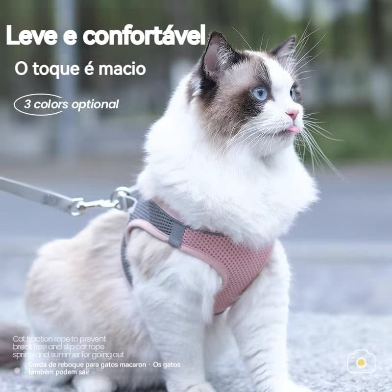 Coleira Petz Para Peitoral Trela Para Cães Conforto Colete De Luxo Com Guia Coleira de Cachorro