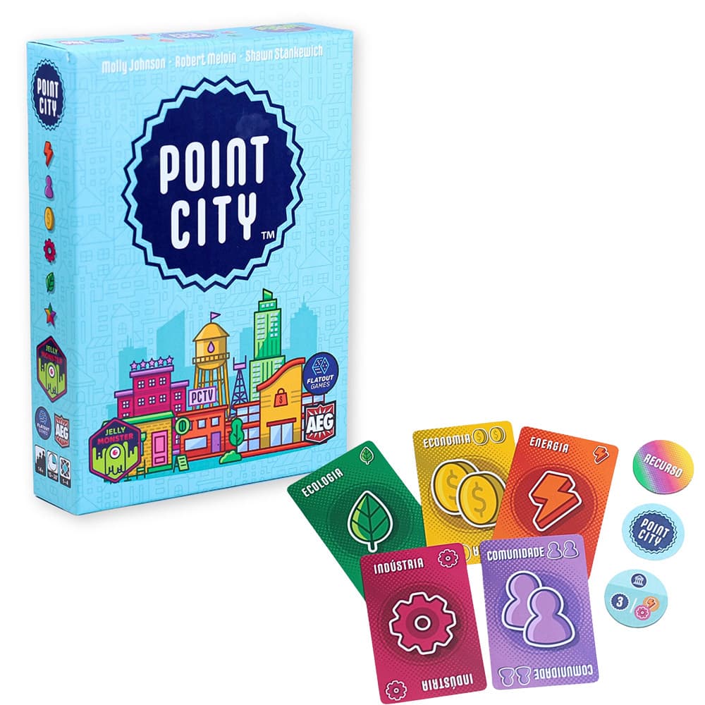 Jogo De Tabuleiro Point City Crie A Melhor Combinações De Cartas Dinâmico E Divertido Para Toda Família Jelly Monster
