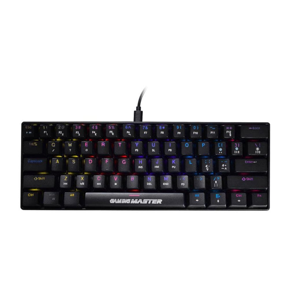 Teclado K-mex Mecânico Gamer Spectrafury Preto Kbl8 Rgb