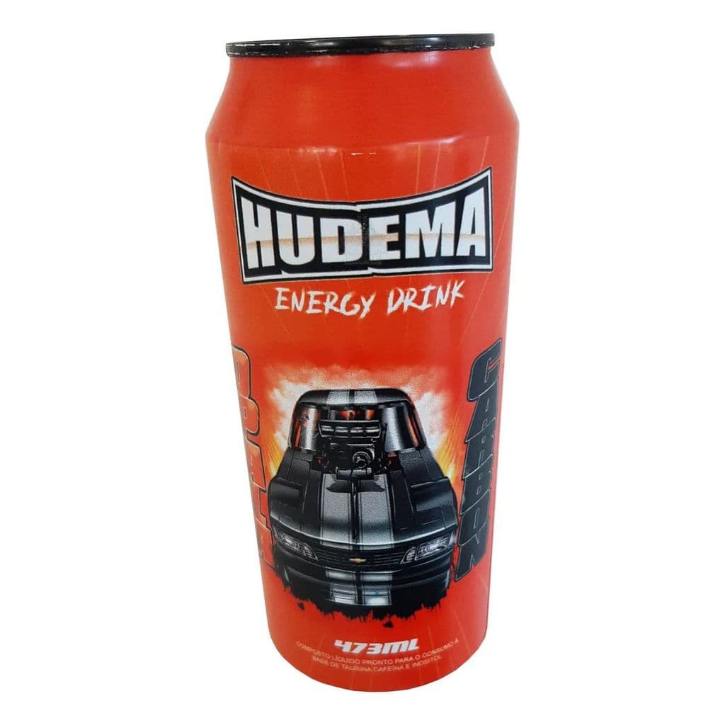 Energético Hudema Energy Drink 473 ml Edição Limitada Lata Laranja 1 Opala