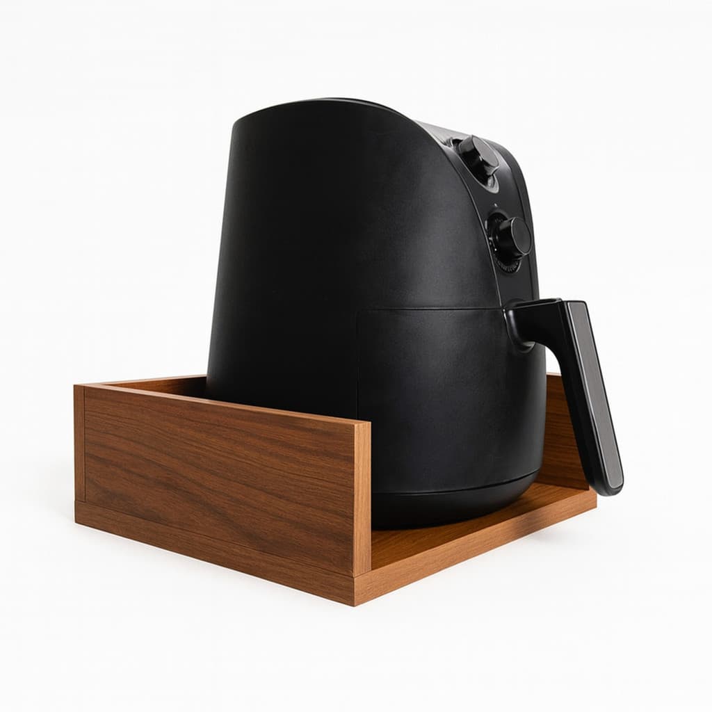Suporte AIRFRYER Simpl Bebedouro Liquidificador Sanduicheira Cafeteira Organiza Otimiza espaço Cozinha Parede Prateleira
