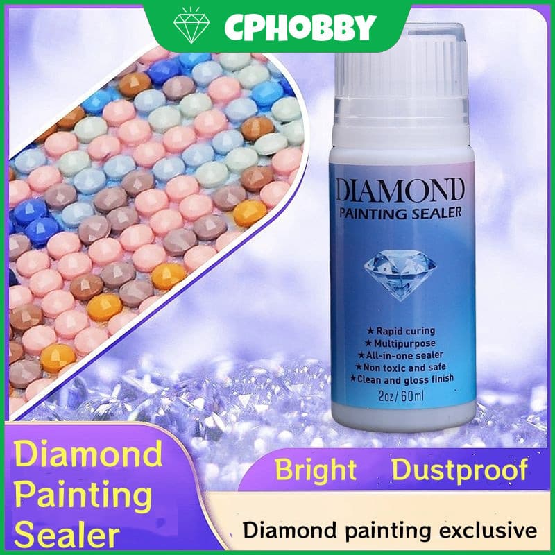 CP Selante De Pintura De Diamante , Cola 5D Selador Permanente De Efeito De Fixação E Brilho , Secagem Rápida , Para De 