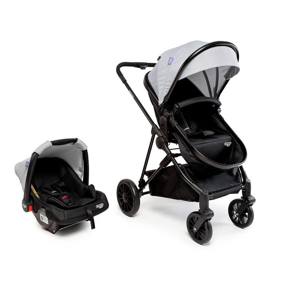 Carrinho de Bebê Com Bebê Conforto Cosco Kids Lummy Travel System Cinza 0-22kg