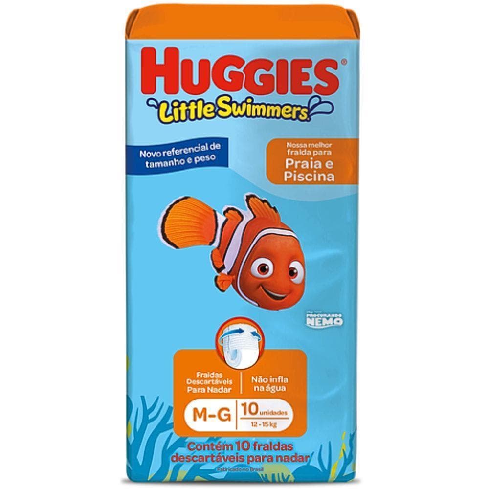 Huggies Fraldas Little Swimmers Praia E Piscina G Com 10 Unidades