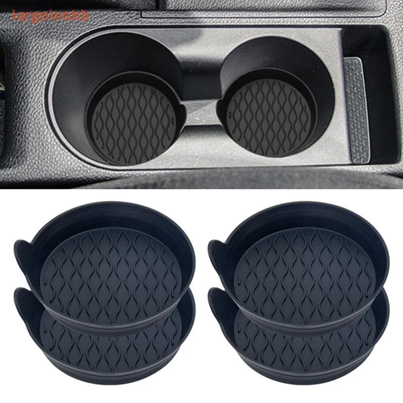 [largeloohb] Tapete De Silicone Antiderrapante Para Porta-Copos De Carro , Copo De Água , Interior Automotivo , Suporte 