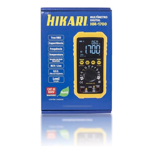 Multímetro Digital True-rms Profissional Hm-1700 Hikari